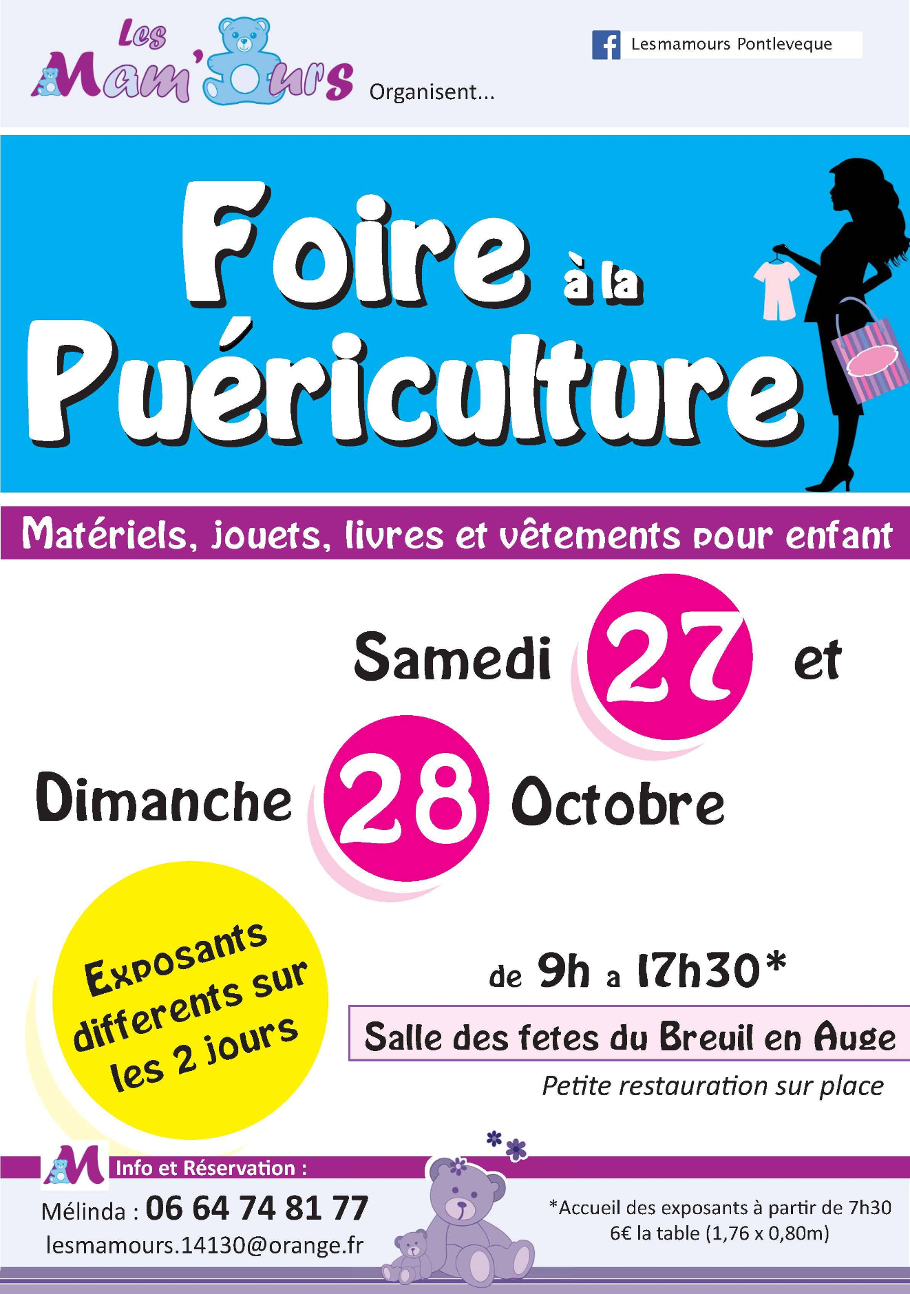 AFFICHE FOIRE PUERICULTURE 27 ET 28 OCT